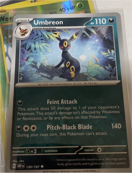2023 Pokémon #130 Umbreon — front