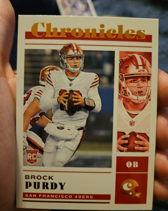 2022 Panini Chronicles #308 Brock Purdy — front