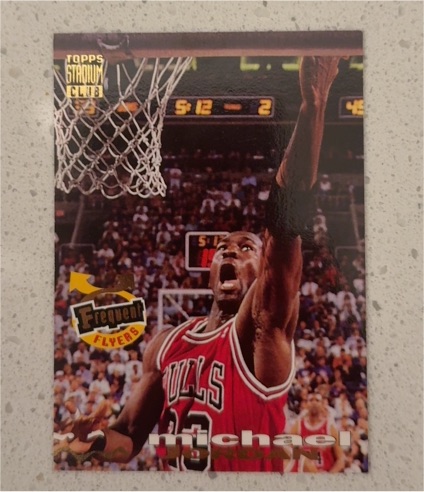 1993 Topps Stadium Club Frequent Flyers #FC1 Michael Jordan — front