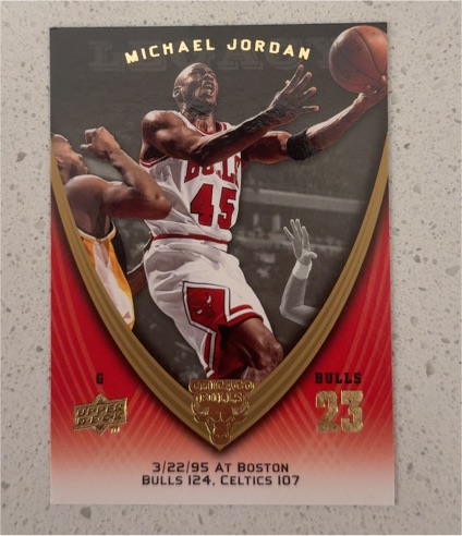 1995 Upper Deck #6 Michael Jordan — front