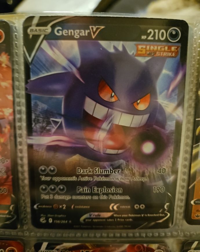 2020 Pokémon #156 Gengar V — front