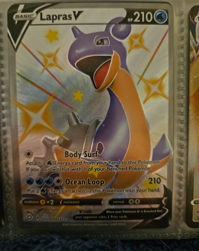 2021 Pokemon SV110/SV122 Lapras V — front