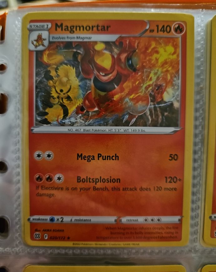 2022 Pokémon #20 Magmortar — front