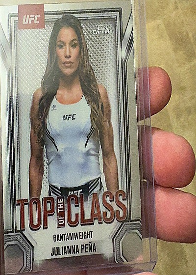 2025 Topps Chrome UFC Top of the Class #TTC-7 Julianna Peña — front