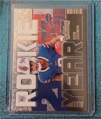 2024 Panini Contenders #12 Keon Coleman Rookie of the Year — front