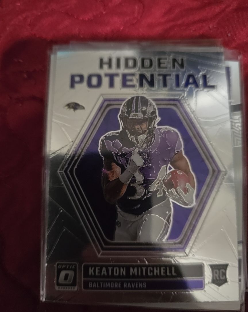 2023 Donruss Optic Hidden Potential #HP-KM Keaton Mitchell — front