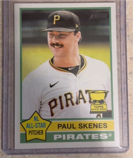 2025 Topps Heritage #60 Paul Skenes — front