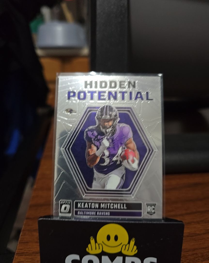 2023 Donruss Optic Hidden Potential #HP-KM Keaton Mitchell — front