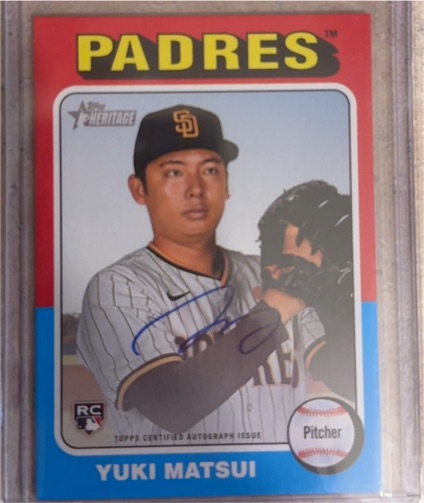 2024 Topps Heritage High Number #509 Yuki Matsui — front