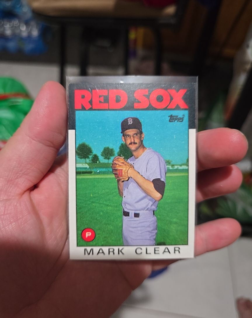 1986 Topps #349 Mark Clear — front