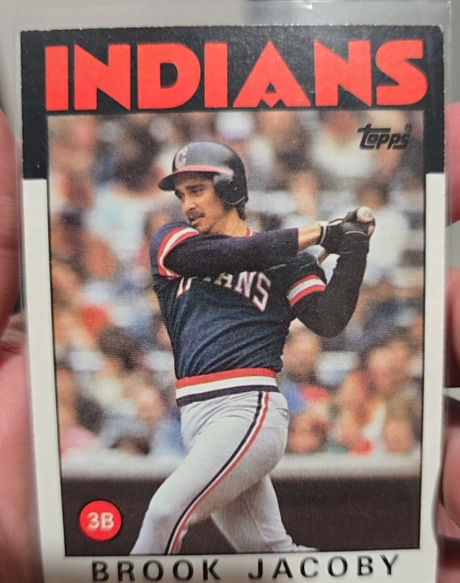 1986 Topps #116 Brook Jacoby — front