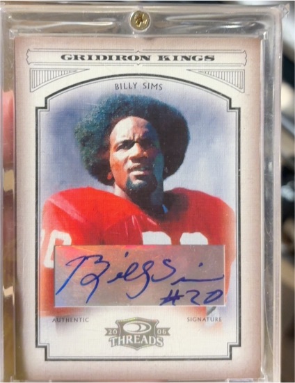 2006 Donruss Threads Gridiron Kings #18 Billy Sims — front