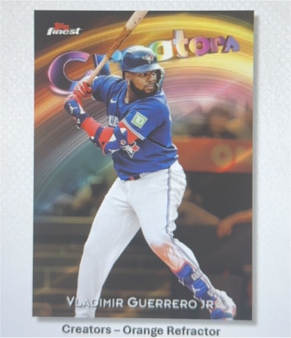 1997 Topps Finest Creators Orange Refractor Vladimir Guerrero Jr. — front