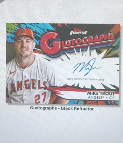 2023 Topps Finest Gustographs Mike Trout — front