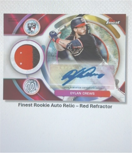 2023 Topps Finest #RC Dylan Crews — front