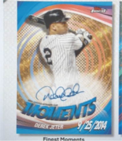 2014 Topps Finest Moments #FM-DJ Derek Jeter — front