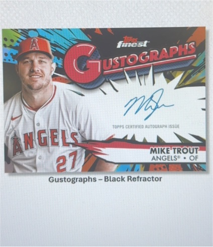 2024 Topps Finest Gustographs Mike Trout — front