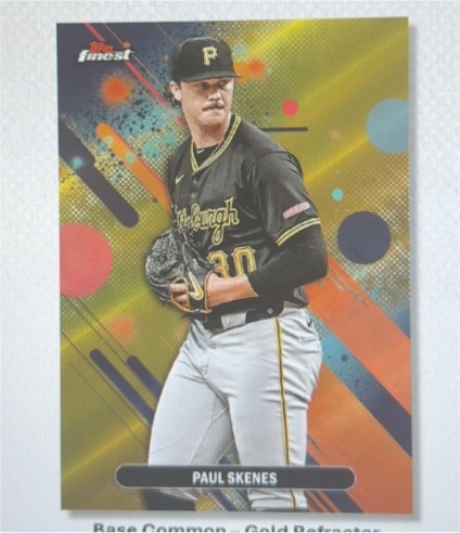 2023 Topps Finest #30 Paul Skenes — front
