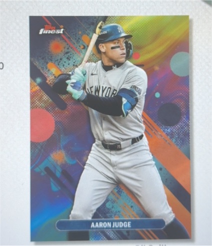 2024 Topps Finest Aaron Judge — front