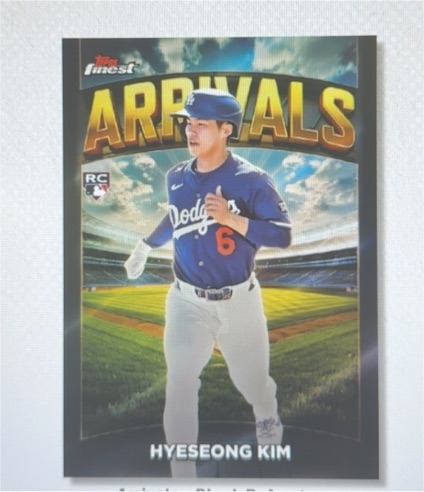 2024 Topps Finest Arrivals HyeSeong Kim — front