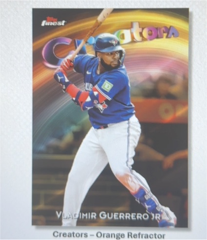 2024 Topps Finest Creators Orange Refractor #Vladimir Guerrero Jr. — front