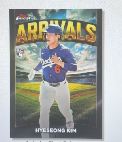 2024 Topps Finest Arrivals Hyesong Kim — front