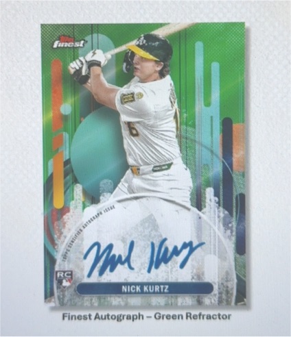 2024 Topps Finest Finest Autograph #FA-NK Nick Kurtz — front