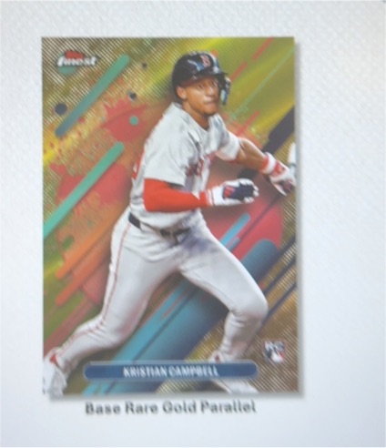 2021 Topps Finest # Base Rare Gold Parallel Kristian Campbell — front