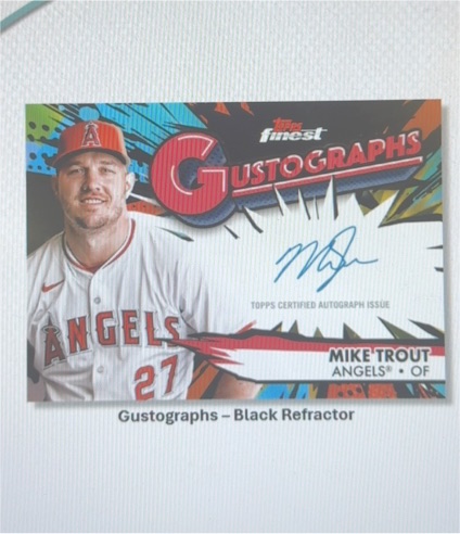 2020 Topps Finest Gustographs Mike Trout — front