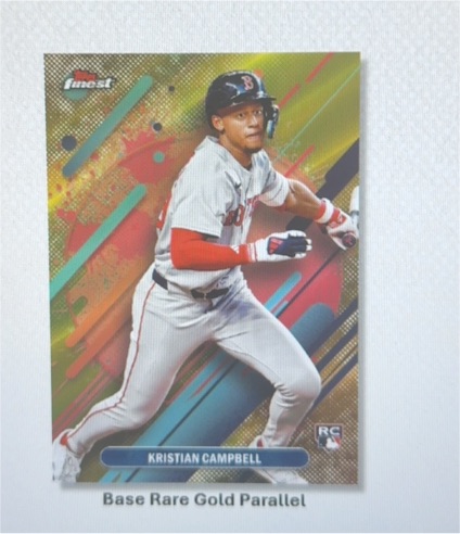 2024 Topps Finest Base Rare Gold Parallel Kristian Campbell — front