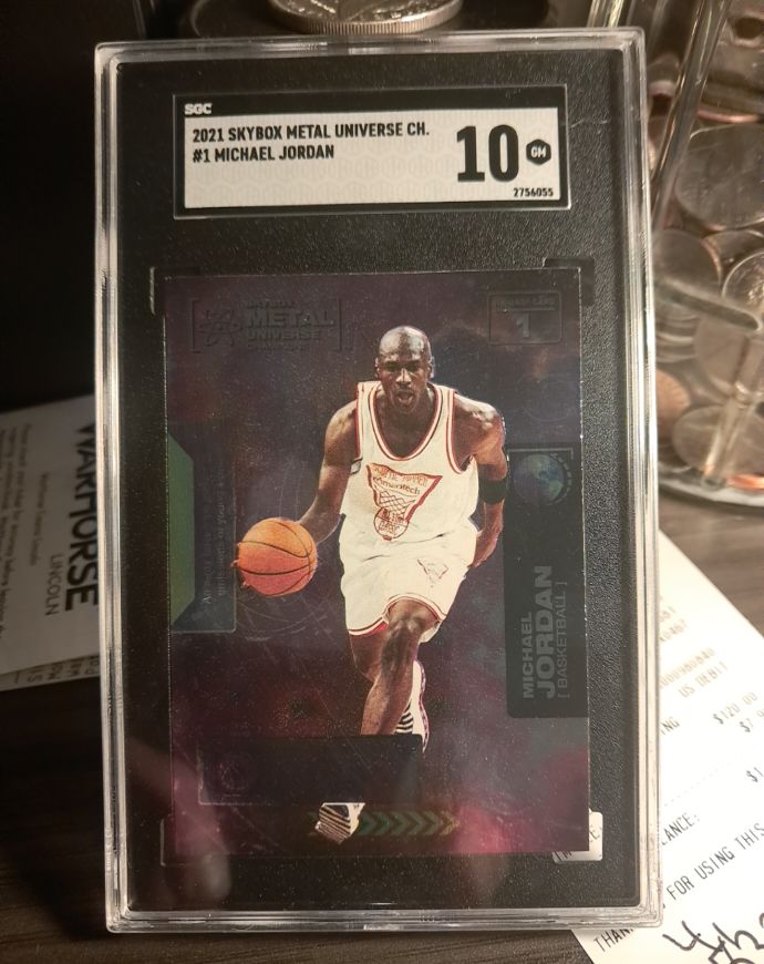 2021 Skybox Metal Universe #1 Michael Jordan — front