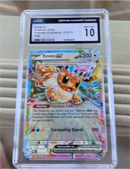2023 Pokémon Prismatic Evolutions #075 Eevee EX — front