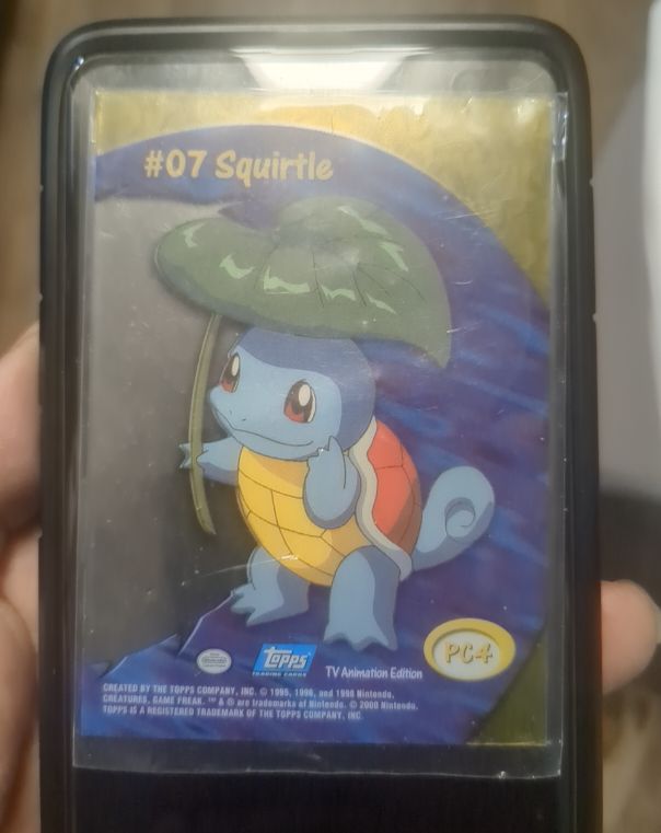 2000 Topps Pokemon #PC4 Squirtle TV Animation Edition — front
