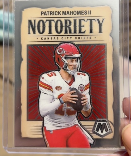 2024 Panini Mosaic #1 Patrick Mahomes II Notoriety — front