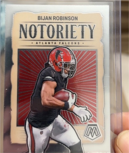 2024 Panini Mosaic #11 Bijan Robinson Notoriety — front