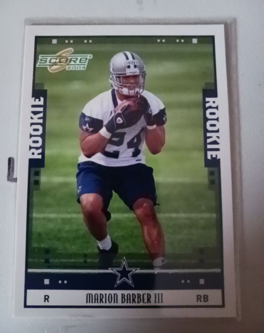 2005 Score #378 Marion Barber III — front