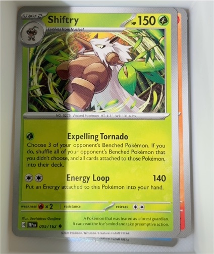 2024 Pokemon TCG SV05: Temporal Forces #005 Shiftry — front