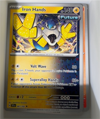 2024 Pokémon SV05: Temporal Forces #61 Iron Hands — front