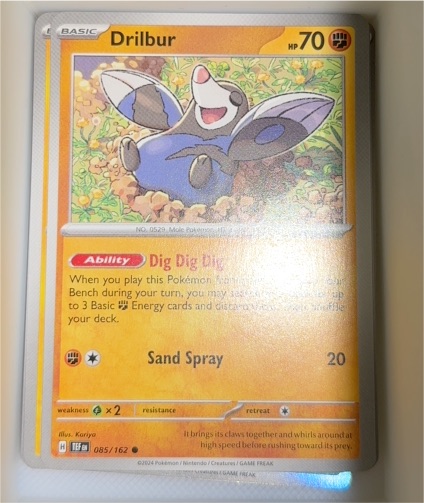 2024 Pokémon Scarlet & Violet Temporal Forces #085 Drilbur — front