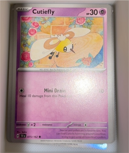 2024 Pokémon Temporal Forces #075 Cutiefly — front