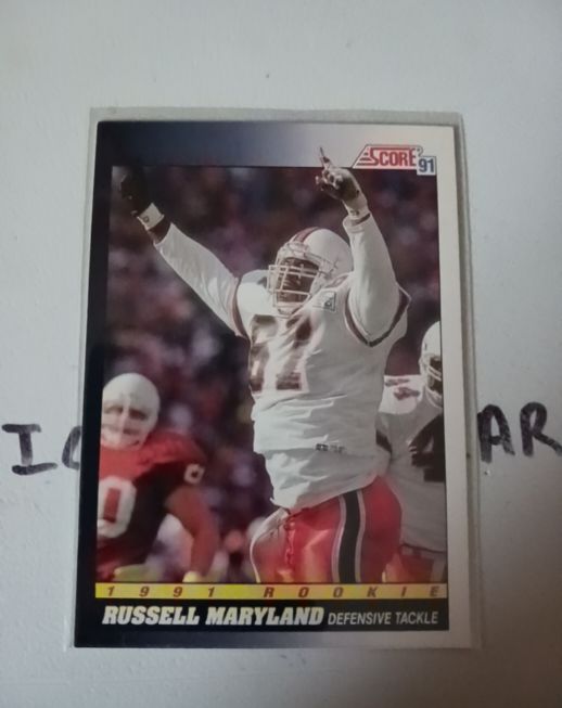 1991 Score #565 Russell Maryland — front