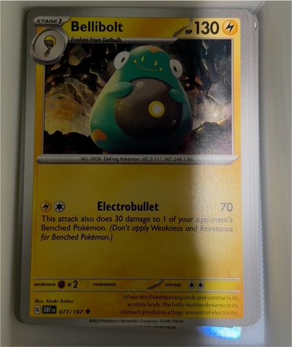 2023 Pokémon Obsidian Flames #077 Bellibolt — front