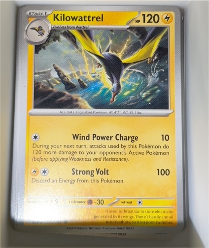 2024 Pokémon SV06: Twilight Masquerade #076 Kilowattrel — front