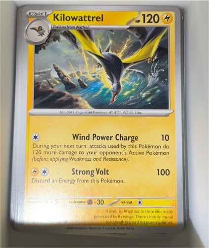 2024 Pokémon SV06: Twilight Masquerade #076 Kilowattrel — front