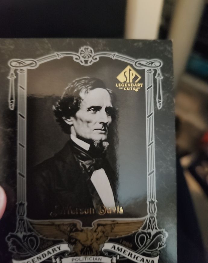 2007 SP Legendary Cuts #LA-71 Jefferson Davis — front