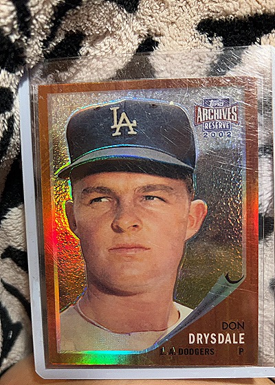 2002 Topps Archives Reserve #68 Don Drysdale — front