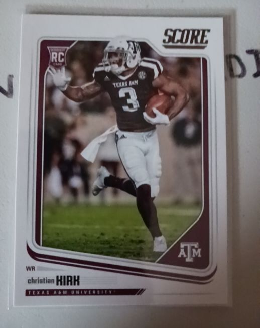 2018 Score #381 Christian Kirk Rookie Card — front