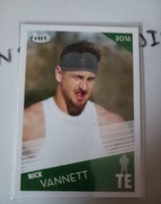 2016 Sage Hit #89 Nick Vannett — front