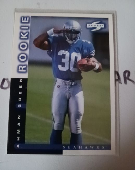 1998 Score #247 Ahman Green Rookie Seattle Seahawks — front