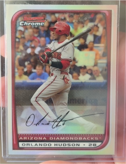 2008 Bowman Chrome #138 Orlando Hudson — front